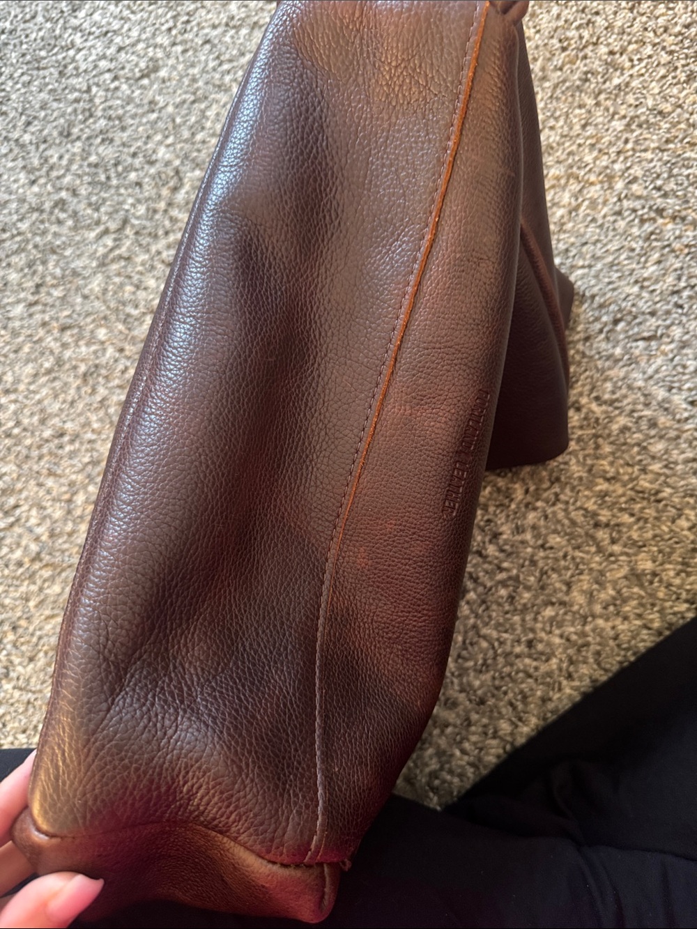 Portland leather  Brown Shoulder Tote - Picture 5 of 6